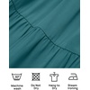 image:imageZESICA Women Summer Puff Sleeve Boho Wedding Guest Midi DressTeal Green