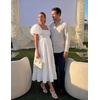 image:imageZESICA Women Summer Puff Sleeve Boho Wedding Guest Midi DressWhite