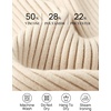 image:imageZESICA Womens 2025 Fall Long Sleeve Turtleneck T Shirt Ribbed Knit Sweater Slim Fit Basic Casual Tee TopsAlmond