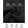 image:imageZESICA Womens 2025 Fall Long Sleeve Turtleneck T Shirt Ribbed Knit Sweater Slim Fit Basic Casual Tee TopsBlack