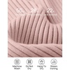 image:imageZESICA Womens 2025 Fall Long Sleeve Turtleneck T Shirt Ribbed Knit Sweater Slim Fit Basic Casual Tee TopsDusty Pink