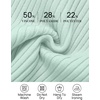 image:imageZESICA Womens 2025 Fall Long Sleeve Turtleneck T Shirt Ribbed Knit Sweater Slim Fit Basic Casual Tee TopsMint