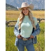 image:imageZESICA Womens 2025 Fall Long Sleeve Turtleneck T Shirt Ribbed Knit Sweater Slim Fit Basic Casual Tee TopsMint