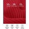 image:imageZESICA Womens 2025 Fall Long Sleeve Turtleneck T Shirt Ribbed Knit Sweater Slim Fit Basic Casual Tee TopsRed
