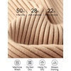 image:imageZESICA Womens 2025 Fall Long Sleeve Turtleneck T Shirt Ribbed Knit Sweater Slim Fit Basic Casual Tee TopsToffee