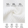 image:imageZESICA Womens 2025 Fall Long Sleeve Turtleneck T Shirt Ribbed Knit Sweater Slim Fit Basic Casual Tee TopsWhite