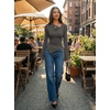 image:imageZESICA Womens 2026 Fall Long Sleeve Asymmetrical Y2K Going Out TopsGrey