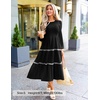 image:imageZESICA Womens 2026 Fall Long Sleeve Casual Maxi DressesBlack