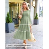 image:imageZESICA Womens 2026 Fall Long Sleeve Casual Maxi DressesPea Green
