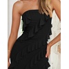 image:imageZESICA Womens 2026 Strapless Cocktail Party Bodycon Maxi DressBlack