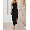 image:imageZESICA Womens 2026 Strapless Cocktail Party Bodycon Maxi DressBlack