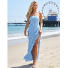image:imageZESICA Womens 2026 Strapless Cocktail Party Bodycon Maxi DressBlue