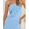 image:imageZESICA Womens 2026 Strapless Cocktail Party Bodycon Maxi DressBlue