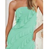 image:imageZESICA Womens 2026 Strapless Cocktail Party Bodycon Maxi DressMint