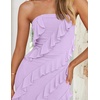 image:imageZESICA Womens 2026 Strapless Cocktail Party Bodycon Maxi DressPurple