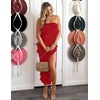 image:imageZESICA Womens 2026 Strapless Cocktail Party Bodycon Maxi DressRed