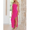 image:imageZESICA Womens 2026 Strapless Cocktail Party Bodycon Maxi DressRose