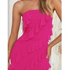image:imageZESICA Womens 2026 Strapless Cocktail Party Bodycon Maxi DressRose