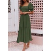 image:imageZESICA Womens 2026 Summer Boho Floral Ruffle Maxi DressArmygreen