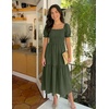 image:imageZESICA Womens 2026 Summer Boho Floral Ruffle Maxi DressArmygreen