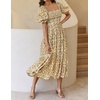 image:imageZESICA Womens 2026 Summer Boho Floral Ruffle Maxi DressBeige