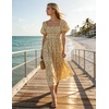 image:imageZESICA Womens 2026 Summer Boho Floral Ruffle Maxi DressBeige