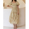 image:imageZESICA Womens 2026 Summer Boho Floral Ruffle Maxi DressBeige