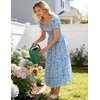 image:imageZESICA Womens 2026 Summer Boho Floral Ruffle Maxi DressBlue2