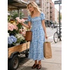image:imageZESICA Womens 2026 Summer Boho Floral Ruffle Maxi DressBlue2
