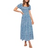 image:imageZESICA Womens 2026 Summer Boho Floral Ruffle Maxi DressBlue2