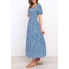 image:imageZESICA Womens 2026 Summer Boho Floral Ruffle Maxi DressBlue2