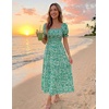 image:imageZESICA Womens 2026 Summer Boho Floral Ruffle Maxi DressGreen