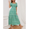 image:imageZESICA Womens 2026 Summer Boho Floral Ruffle Maxi DressGreen