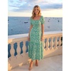 image:imageZESICA Womens 2026 Summer Boho Floral Ruffle Maxi DressGreen