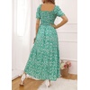 image:imageZESICA Womens 2026 Summer Boho Floral Ruffle Maxi DressGreen