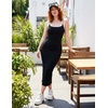 image:imageZESICA Womens 2026 Summer Casual Sleeveless Bodycon Midi DressBlack