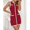 image:imageZESICA Womens 2026 Summer Casual Sleeveless Bodycon Midi DressDarkred