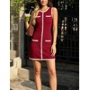 image:imageZESICA Womens 2026 Summer Casual Sleeveless Bodycon Midi DressDarkred
