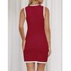 image:imageZESICA Womens 2026 Summer Casual Sleeveless Bodycon Midi DressDarkred