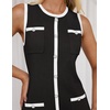 image:imageZESICA Womens 2026 Summer Casual Sleeveless Bodycon Midi DressDim