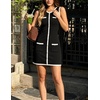 image:imageZESICA Womens 2026 Summer Casual Sleeveless Bodycon Midi DressDim