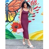 image:imageZESICA Womens 2026 Summer Casual Sleeveless Bodycon Midi DressFuchsia