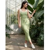 image:imageZESICA Womens 2026 Summer Casual Sleeveless Bodycon Midi DressGreen