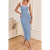 image:imageZESICA Womens 2026 Summer Casual Sleeveless Bodycon Midi DressLightblue