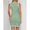 image:imageZESICA Womens 2026 Summer Casual Sleeveless Bodycon Midi DressLightgreen
