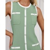 image:imageZESICA Womens 2026 Summer Casual Sleeveless Bodycon Midi DressLightgreen