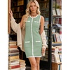 image:imageZESICA Womens 2026 Summer Casual Sleeveless Bodycon Midi DressLightgreen