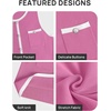 image:imageZESICA Womens 2026 Summer Casual Sleeveless Bodycon Midi DressPink
