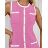 image:imageZESICA Womens 2026 Summer Casual Sleeveless Bodycon Midi DressPink