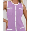 image:imageZESICA Womens 2026 Summer Casual Sleeveless Bodycon Midi DressPurple